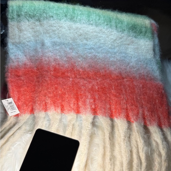 GAP Multi Color Happy Stripe  Soft Scarf - Picture 4 of 7